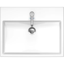 Duravit Vero Air Waschtisch 470x600x165mm wandhäng., Weiß Hochglanz, Rechteckig, 1 ... DURAVIT-2350600000 4053424091914 (Abb. 1)