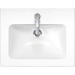 Duravit ME by Starck Waschtisch 490x630x180mm, Weiß Hochglanz, Rechteckig, 1 Waschp... DURAVIT-2336630000 4053424052014 (Abb. 1)