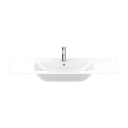Duravit ME by Starck Waschtisch 490x1230x180mm WonderGliss Weiß Hochglanz, Rechtec... DURAVIT-23361200001 4053424052076 (Abb. 1)
