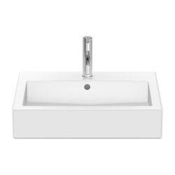 Duravit Vero Waschtisch 470x600x165mm mit HLB Aufsatz, Weiß Hochglanz, Rechteckig, ... DURAVIT-0454600027 4021534285837 (Abb. 1)