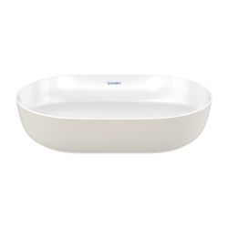 Duravit Luv Aufsatzbecken 600mm Weiß Hochglanz/Grau Seidenmatt, WonderGliss, DuraC... DURAVIT-03796023001 4053424442341 (Abb. 1)