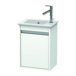 Duravit Ketho Waschtischunterbau wandh. 285x400x550mm, L, Mattweiß, Griffleiste Si... DURAVIT-KT6417L1818 4053424445526 (Abb. 1)