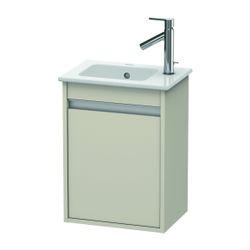Duravit Ketho Waschtischunterbau wandh. 285x400x550mm, L, Taupe Matt, Griffleiste ... DURAVIT-KT6417L9191 4053424449609 (Abb. 1)