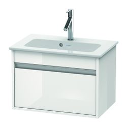 Duravit Ketho Waschtischunterbau wandh. 385x600x410mm, Compact Weiß Hochglanz, Gri... DURAVIT-KT642202222 4053424477138 (Abb. 1)