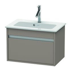 Duravit Ketho Waschtischunterbau wandh. 385x600x410mm, Compact Basalt Matt, Griffl... DURAVIT-KT642204343 4053424477152 (Abb. 1)