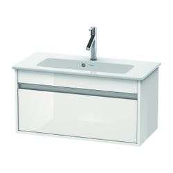 Duravit Ketho Waschtischunterbau wandh. 385x800x410mm, Compact Weiß Hochglanz, Gri... DURAVIT-KT642302222 4053424455600 (Abb. 1)