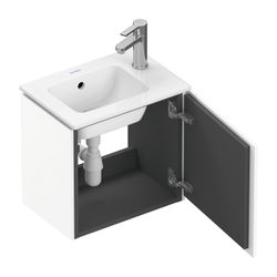 Duravit L-Cube Waschtischunterbau wandh. 294x420x400mm, R, Mattweiß, Grifflos, 1 T... DURAVIT-LC6272R1818 4053424109107 (Abb. 1)