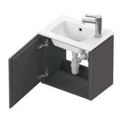 Duravit L-Cube Waschtischunterbau wandh. 294x420x400mm, L, Graphit Matt, Grifflos,... DURAVIT-LC6272L4949 4053424108803 (Abb. 1)