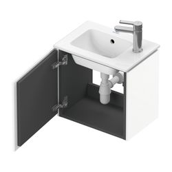 Duravit L-Cube Waschtischunterbau wandh. 294x420x400mm, L, Mattweiß, Grifflos, 1 T... DURAVIT-LC6272L1818 4053424108773 (Abb. 1)