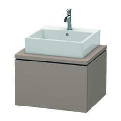 Duravit L-Cube Konsolenwaschtischunterbau wandh. 547x620x400mm ohne KSP Basalt Mat... DURAVIT-LC581004343 4053424368603 (Abb. 1)