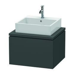 Duravit L-Cube Konsolenwaschtischunterbau wandh. 547x620x400mm ohne KSP Graphit Ma... DURAVIT-LC581004949 4053424368627 (Abb. 1)