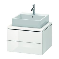 Duravit L-Cube Konsolenwaschtischunterbau wandh. 547x620x400mm ohne KSP Weiß Hochg... DURAVIT-LC581502222 4053424370217 (Abb. 1)