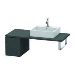 Duravit L-Cube Unterschrank für Konsole Echtholzfurnier, 547x320x400mm Graphit Mat... DURAVIT-LC583004949 4053424372433 (Abb. 1)