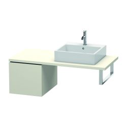 Duravit L-Cube Unterschrank für Konsole Dekor, 547x420x400mm, Taupe Matt mit Konso... DURAVIT-LC583109191 4053424372778 (Abb. 1)