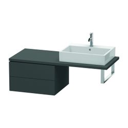 Duravit L-Cube Unterschrank für Konsole Echtholzfurnier, 547x620x400mm, Graphit Ma... DURAVIT-LC583804949 4053424374949 (Abb. 1)
