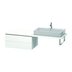 Duravit L-Cube Unterschrank für Konsole Dekor, 547x820x400mm, Mattweiß, 2 Schubkäs... DURAVIT-LC583901818 4053424375199 (Abb. 1)
