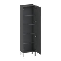 Duravit L-Cube Hochschrank Echtholzfurnier 363x500x1760mm Graphit Matt, 1 Tür R, G... DURAVIT-LC1181R4949 4053424301754 (Abb. 1)