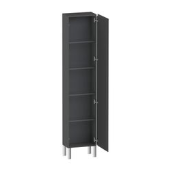 Duravit L-Cube Hochschrank Echtholzfurnier 243x400x1760mm Graphit Matt, 1 Tür R, G... DURAVIT-LC1170R4949 4053424305738 (Abb. 1)