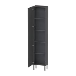 Duravit L-Cube Hochschrank Echtholzfurnier 243x400x1760mm Graphit Matt, 1 Tür L, G... DURAVIT-LC1170L4949 4053424305431 (Abb. 1)