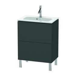 Duravit L-Cube Waschtischunterbau bodenstehend 391x620x704mm Graphit Matt, Grifflo... DURAVIT-LC667304949 4053424452586 (Abb. 1)