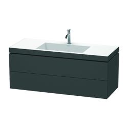 Duravit L-Cube Waschtisch-Set C-bonded wh Dekor, 480x1200x500mm, Weiß SM, 2 Schubk... DURAVIT-LC6929N8484 4067116015492 (Abb. 1)