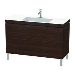 Duravit L-Cube Waschtisch-Set C-bonded bds Dekor, 480x1200x698mm Nusb.gebürstet Ma... DURAVIT-LC6939O6969 4053424420073 (Abb. 1)