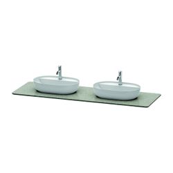 Duravit Luv Konsole 595x1783x20mm, 2 Ausschnitte/Waschplätze, Luv Konsole, Grau po... DURAVIT-LU9467B3333 4053424466033 (Abb. 1)
