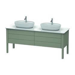 Duravit Luv Konsolenwaschtischunterbau bodenstehend 570x1733x743mm ohne KSP 2 Ausz... DURAVIT-LU9567B9292 4053424465753 (Abb. 1)