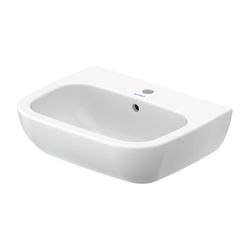 Duravit D-Code Waschtisch 430x550x175mm wandhäng., Weiß Hochglanz, Halbrund, 1 WP m... DURAVIT-2310550000 4021534344060 (Abb. 1)