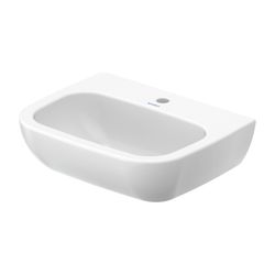 Duravit D-Code Waschtisch 430x550x175mm wandhäng., Weiß Hochglanz, Halbrund, 1 Wasc... DURAVIT-2311550000 4021534952975 (Abb. 1)