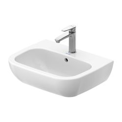 Duravit D-Code Waschtisch 430x550x175mm wandhäng., Weiß Hochglanz, Halbrund, 1 WP m... DURAVIT-2310550000 4021534344060 (Abb. 1)
