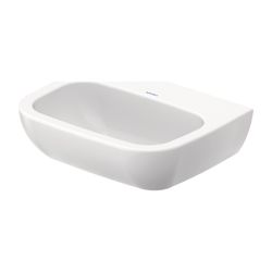 Duravit D-Code Waschtisch 430x550x175mm wandhängend, Weiß Hochglanz, Halbrund, 1 WP... DURAVIT-2311550070 4021534953002 (Abb. 1)