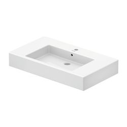 Duravit Vero Waschtisch 490x850x170mm, Weiß Hochglanz, Rechteckig, 1 Waschplatz/HL ... DURAVIT-0329850000 4021534317415 (Abb. 1)