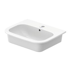 Duravit D-Code Einbauwaschtisch 435x545x195mm, Weiß Hochglanz, mit HLB/Überlauf, 1 ... DURAVIT-0337540000 4021534344077 (Abb. 1)