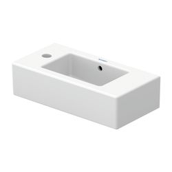 Duravit Vero Handwaschbecken 250x500x150mm, Weiß Hochglanz, Rechteckig, 1 Waschplat... DURAVIT-0703500009 4021534347641 (Abb. 1)