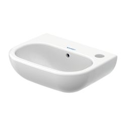 Duravit D-Code Handwaschbecken 270x360x130mm, Weiß Hochglanz, Rechteckig, 1 Waschpl... DURAVIT-0705360008 4021534687631 (Abb. 1)
