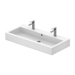 Duravit Vero Waschtisch 470x1000x175mm wandhäng., Weiß Hochglanz, Rechteckig, 2 WP ... DURAVIT-0454100026 4021534285769 (Abb. 1)