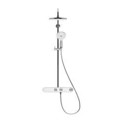 Duravit Shower Systems Duschsystem Chrom, Thermostat, Kopfbrause 230mm, 10,5l/min... DURAVIT-TH4380008005 4067116161304 (Abb. 1)