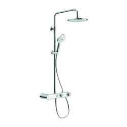 Duravit Shower Systems Duschsystem Chrom, Thermostat, Kopfbrause 230mm, 10,5l/min... DURAVIT-TH4380008005 4067116161304 (Abb. 1)