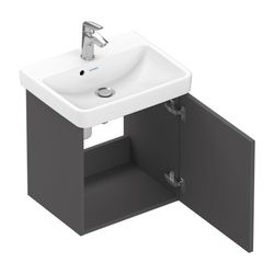 Duravit No.1 Waschtischunterbau wandhängend 386x440x478mm Graphit Matt, Folie/... DURAVIT-N14267R49490000 4063382802071 (Abb. 1)