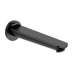 Duravit Wave Wanneneinlauf Wandmontage, Mattschwarz, Rosette rund, Ausladung 202m... DURAVIT-WA5240010046 4067116105926 (Abb. 1)