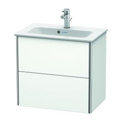 Duravit XSquare Waschtischunterbau wandhäng. 388x610x560mm Compact, Mattweiß, Grif... DURAVIT-XS416501818 4053424520599 (Abb. 1)