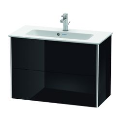 Duravit XSquare Waschtischunterbau wandhäng. 388x810x560mm Compact, Schwarz Hochgl... DURAVIT-XS416604040 4053424521138 (Abb. 1)