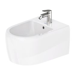 Duravit Qatego Wandbidet 570x385x285mm, Weiß Hochglanz, HygieneGlaze, 1 HL, HLB, Üb... DURAVIT-2263152000 4067116069587 (Abb. 1)