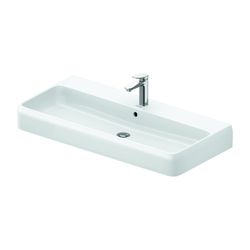 Duravit Qatego Waschtisch 470x1000x150mm wandh. Weiß Hochglanz, Rechteckig, HYG, 1 ... DURAVIT-2382102000 4067116070118 (Abb. 1)