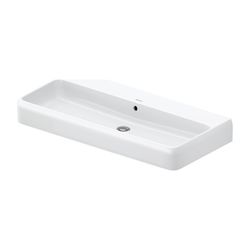 Duravit Qatego Waschtisch 470x1000x150mm wandh. Weiß Hochglanz, Rechteckig, HYG, 1 ... DURAVIT-2382102060 4067116070149 (Abb. 1)