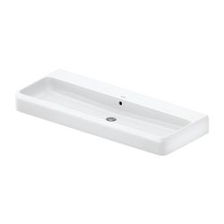 Duravit Qatego Waschtisch 470x1200x150mm wandhäng., Weiß Hochglanz, Rechteckig, Dur... DURAVIT-2382120028 4067116305517 (Abb. 1)