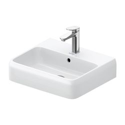 Duravit Qatego Waschtisch 420x500x150mm wandhäng., Weiß Hochglanz, Rechteckig, HYG,... DURAVIT-2382502027 4067116070026 (Abb. 1)