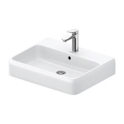 Duravit Qatego Waschtisch 470x600x150mm wandhäng., Weiß Hochglanz, Rechteckig, HYG,... DURAVIT-2382602027 4067116069983 (Abb. 1)