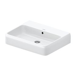 Duravit Qatego Waschtisch 470x600x150mm wandhäng., Weiß Hochglanz, Rechteckig, 1 Wa... DURAVIT-2382600028 4067116304909 (Abb. 1)